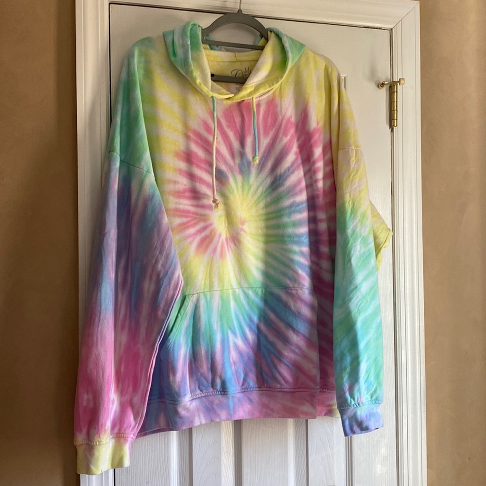 Tie Dye hoodie sweatshirt - size 3X